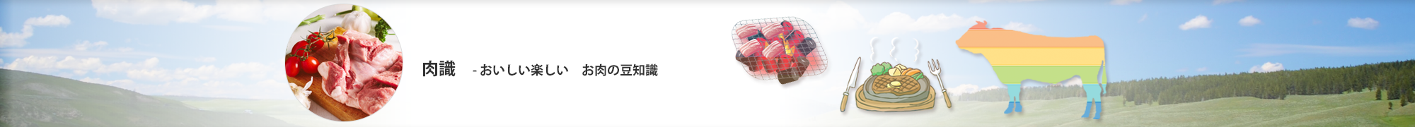 肉識　おいしい楽しい　お肉の豆知識