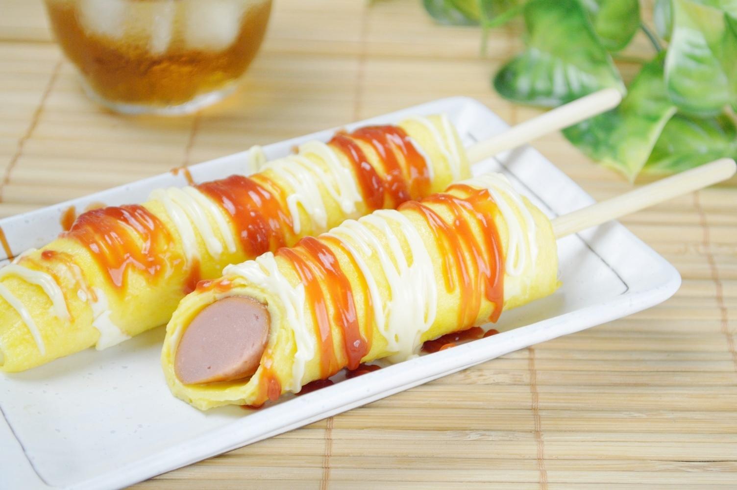 おうちで縁日！オムレツフランク