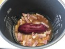 ベーコンと丸ごとさつまいもの炊込みご飯の手順