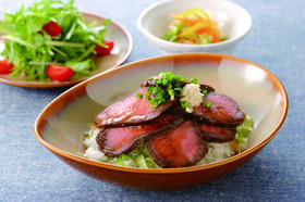 クリスマスに♪ローストビーフ丼