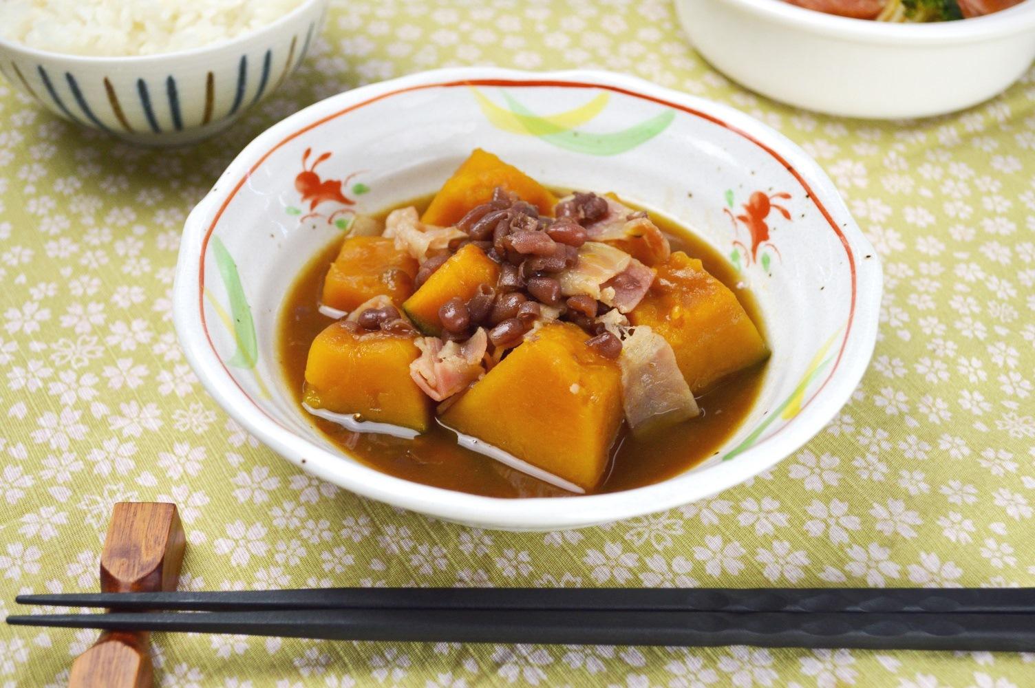 冬至に♪いとこ煮ベーコン