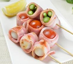 バーベキューやお弁当に！ベーコン巻き串