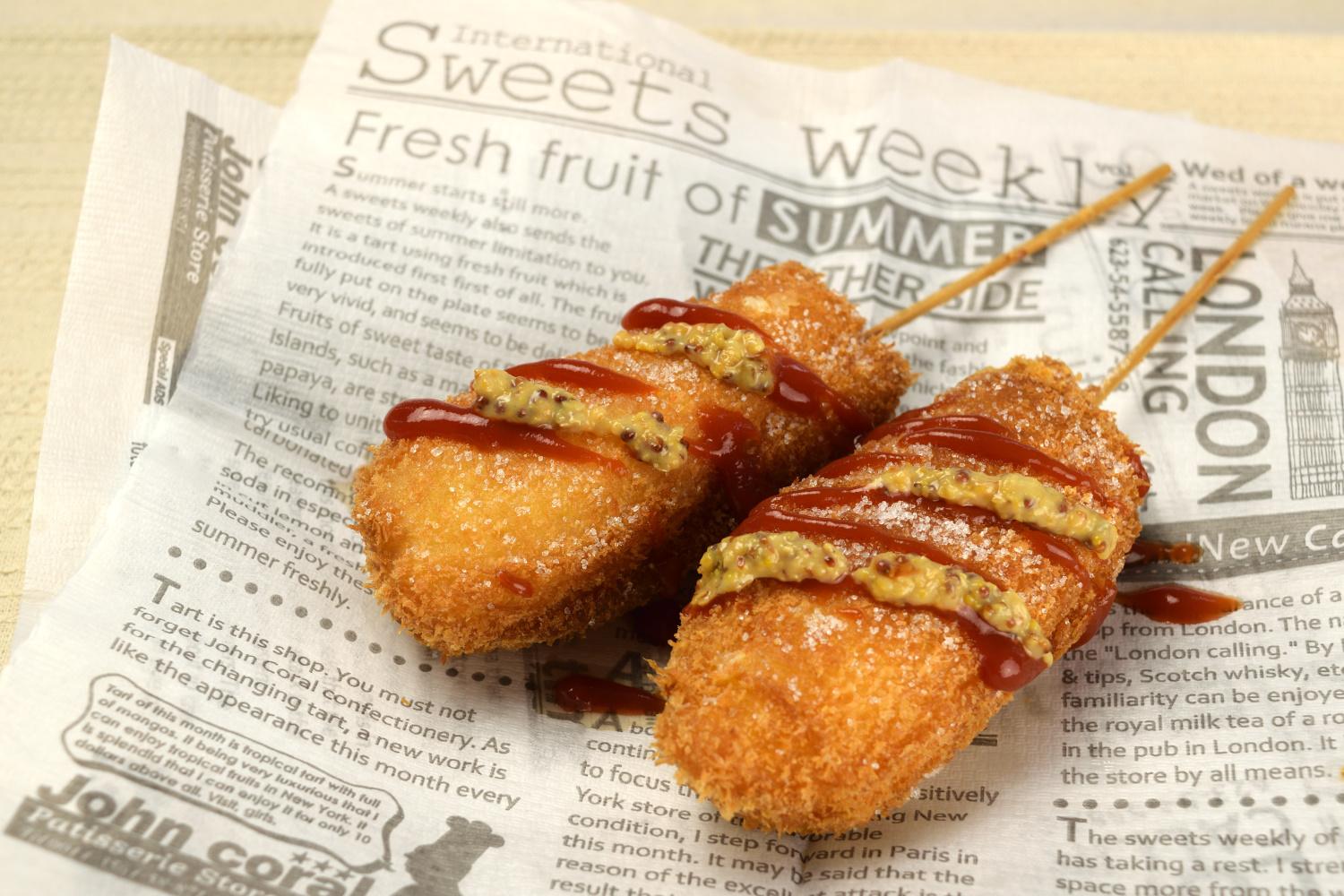 ウインナー入りチーズハットグ