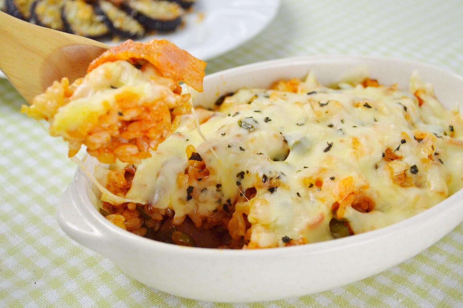 簡単♪ベーコン入りケチャップドリア風